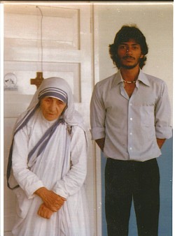 With Blessed Mother Teresa 1985