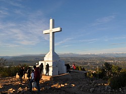 At the summit of Cross Mountain